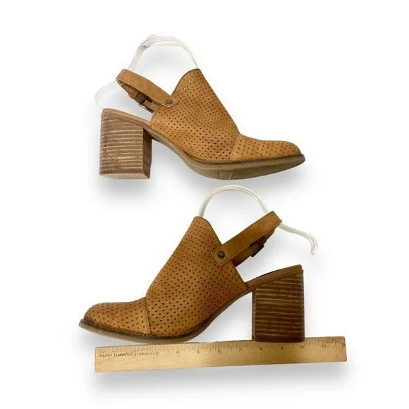 Franco Sarto | Aubree Tan Suede Leather Slingback Booties | Size 9M - Picture 2 of 8